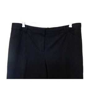 Cremieux Ladies Pants 12 Black Business Casual Polyester Rayon Spandex